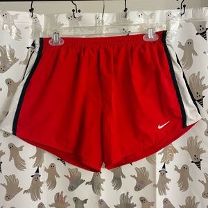 Nike dri fit red athletic shorts women’s size Large